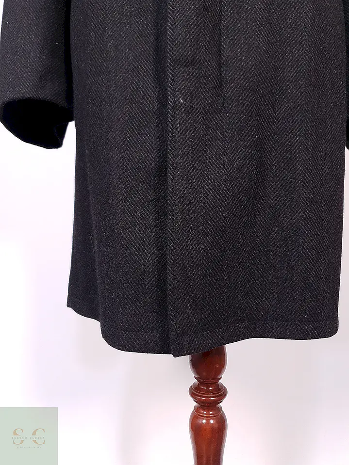 Abrigo Bugatti Plomo Lana Virgen Cashmere Talla XXL 4