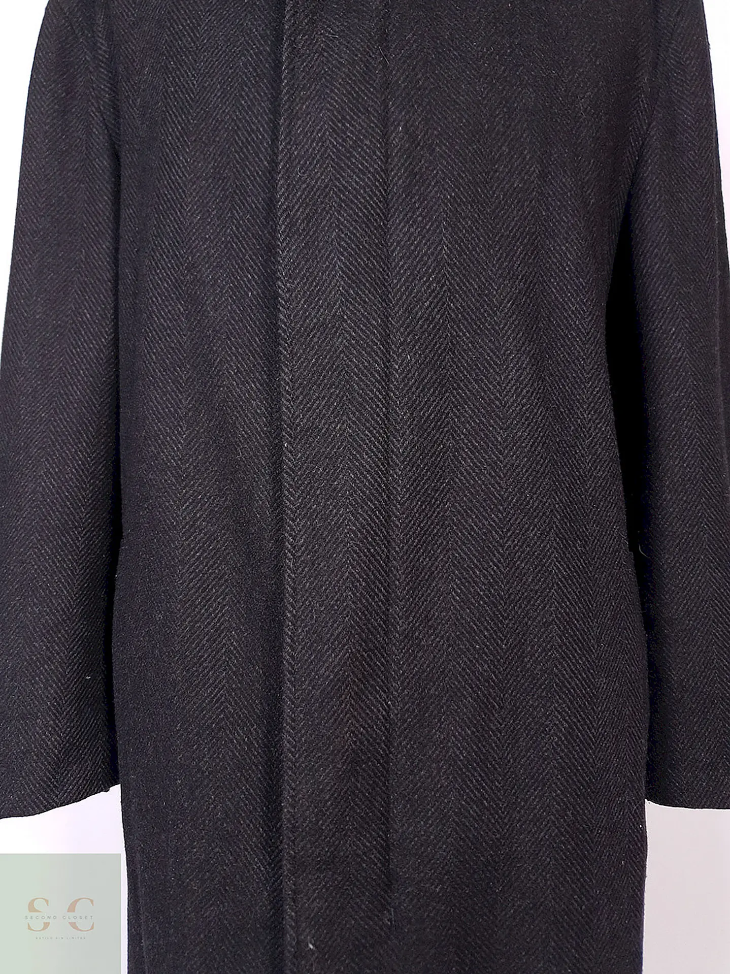 Abrigo Bugatti Plomo Lana Virgen Cashmere Talla XXL 5