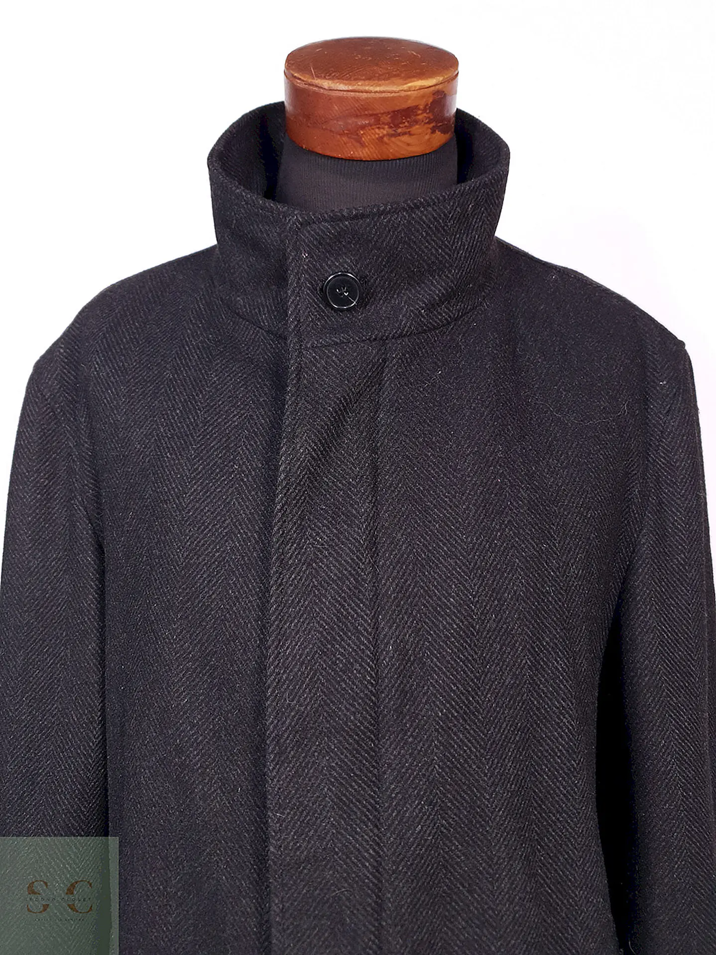 Abrigo Bugatti Plomo Lana Virgen Cashmere Talla XXL 6