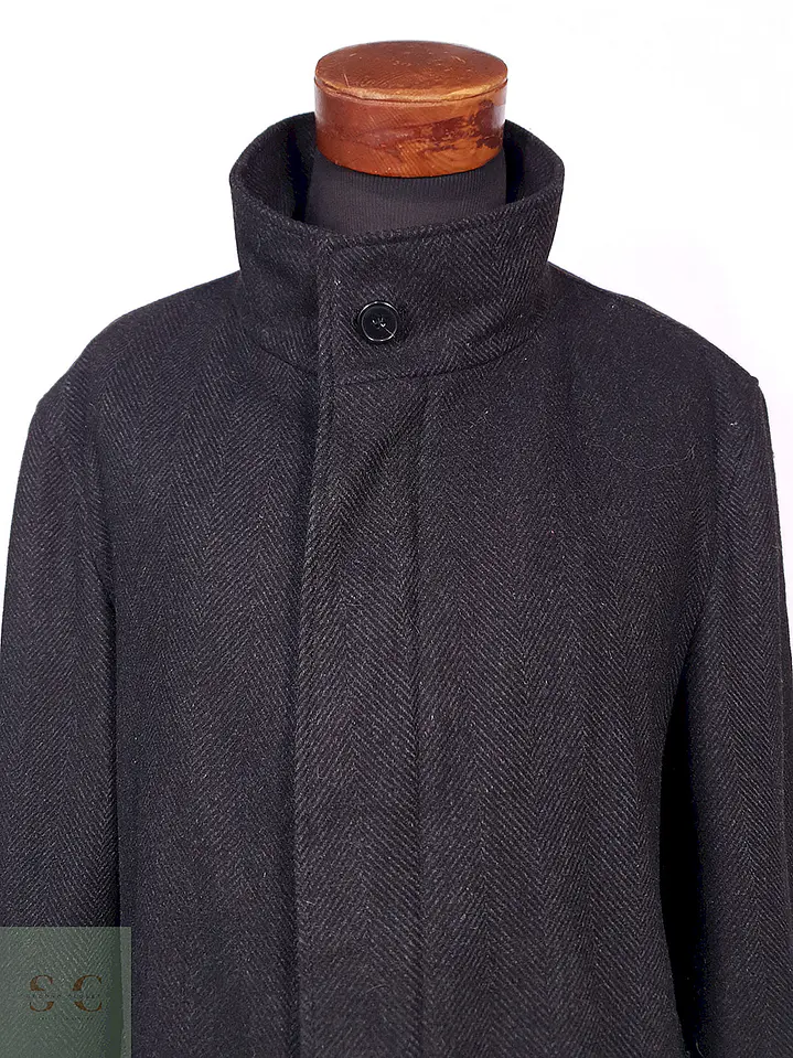 Abrigo Bugatti Plomo Lana Virgen Cashmere Talla XXL 6