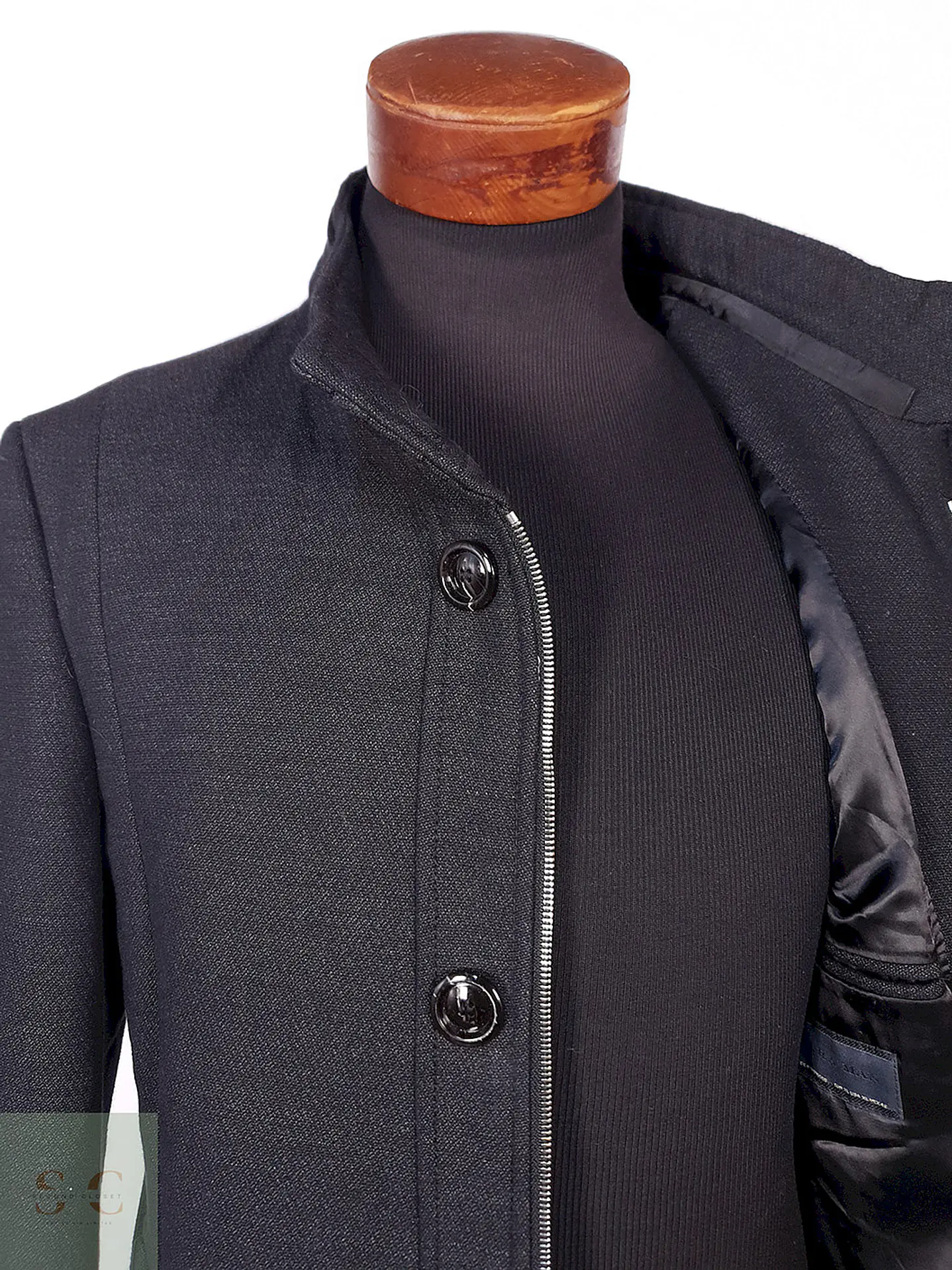 Abrigo Zara Man Plomo Talla ML 6