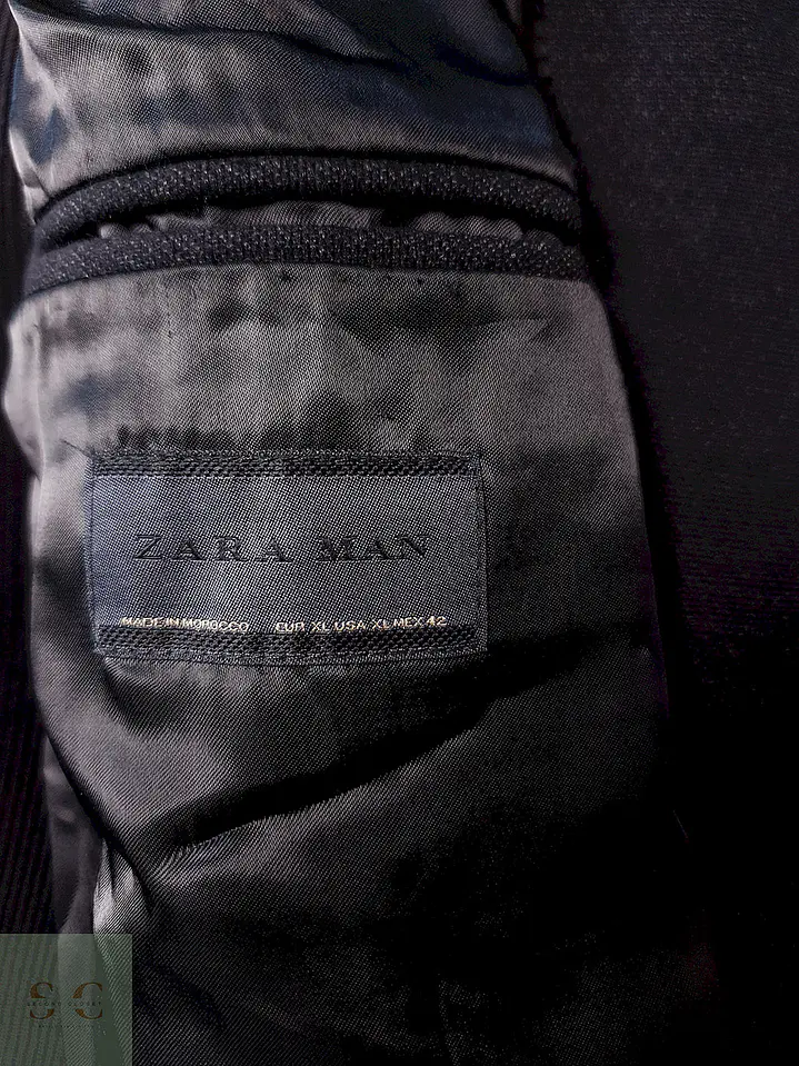 Abrigo Zara Man Plomo Talla ML 7