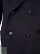 Abrigo Kenneth Cole Cruzado Negro Lana Cashmere Talla ML - Miniatura 4