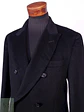 Abrigo Kenneth Cole Cruzado Negro Lana Cashmere Talla ML - Miniatura 7