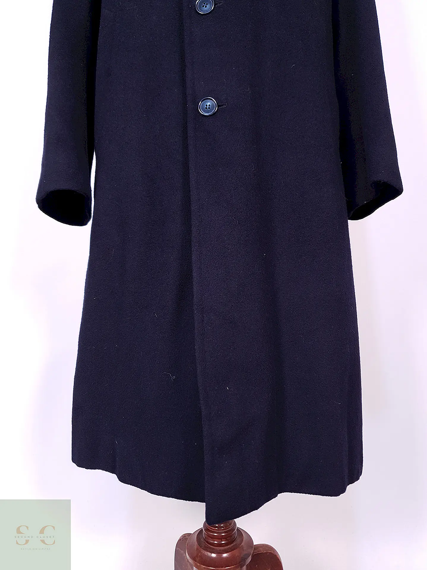 Abrigo Élite Venezia Ramcy Azul Lana Cashmere Talla ML 2