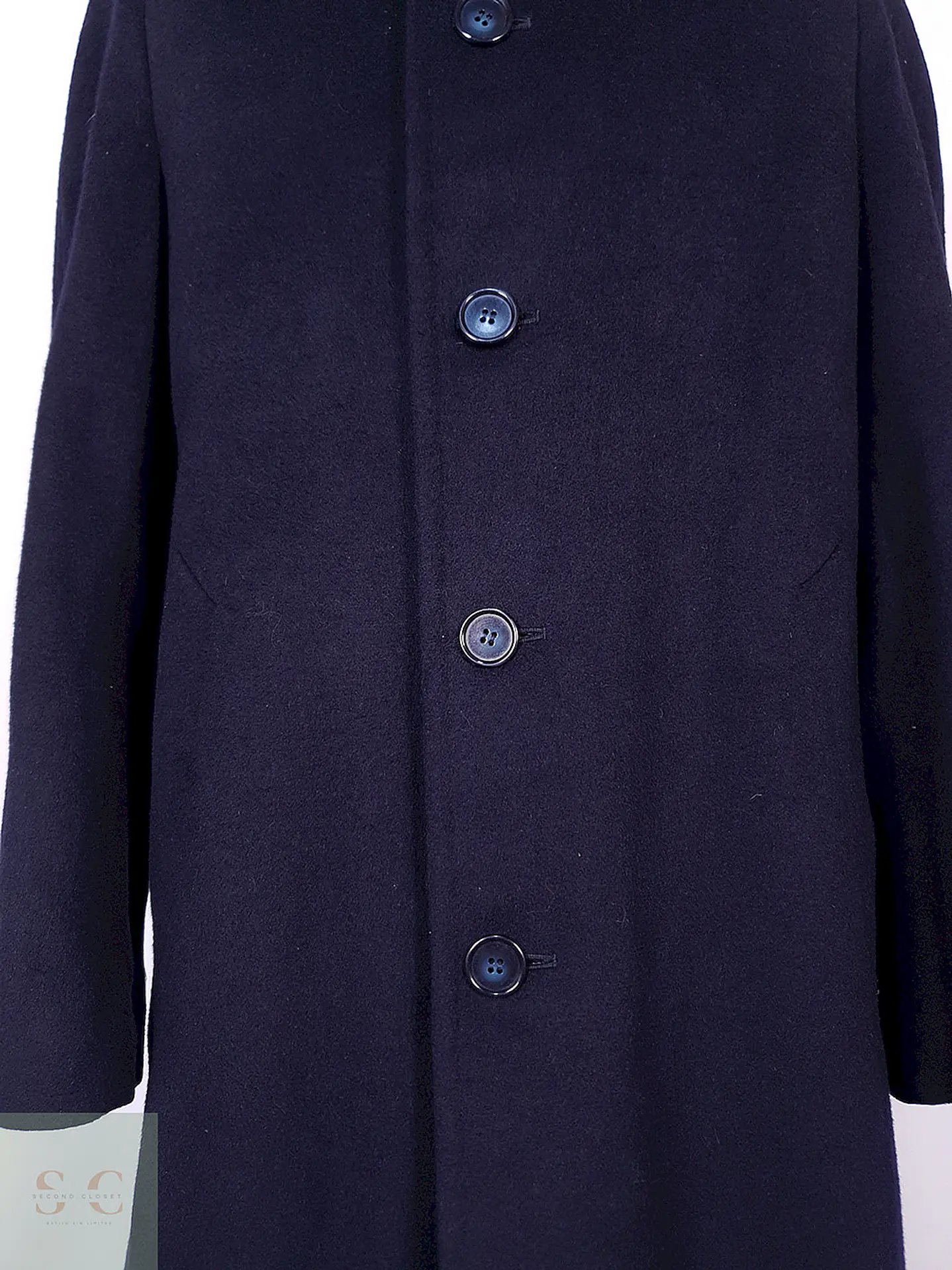 Abrigo Élite Venezia Ramcy Azul Lana Cashmere Talla ML 4