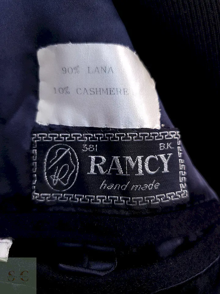 Abrigo Élite Venezia Ramcy Azul Lana Cashmere Talla ML 10