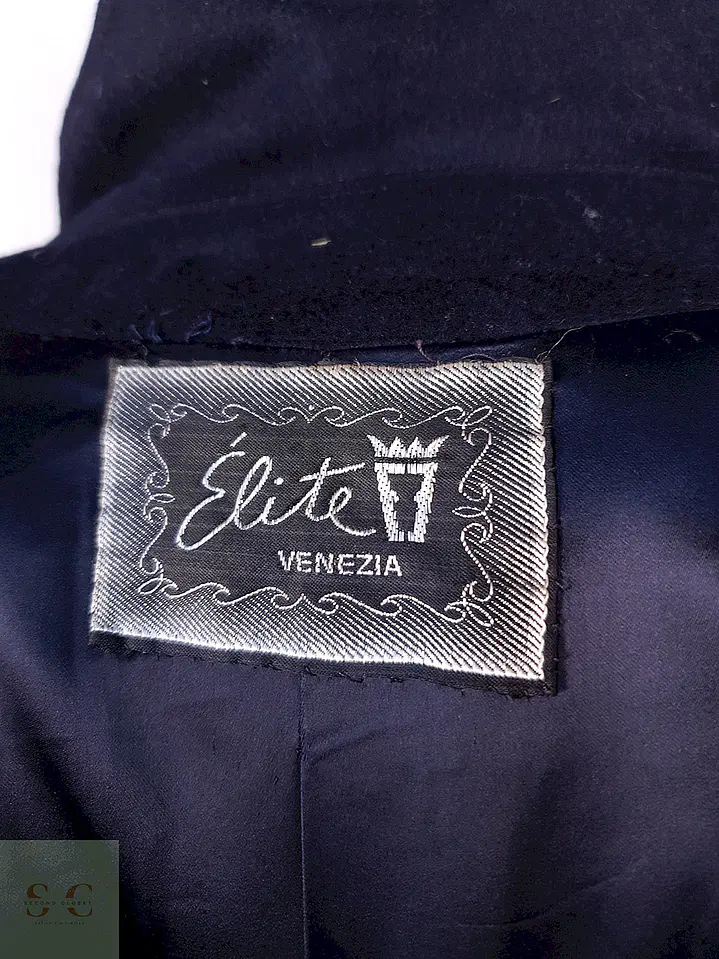 Abrigo Élite Venezia Ramcy Azul Lana Cashmere Talla ML 15