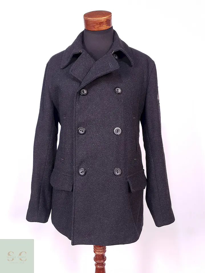 Abrigo Marinero MC Gregor Plomo 75% Lana Talla LXL 1
