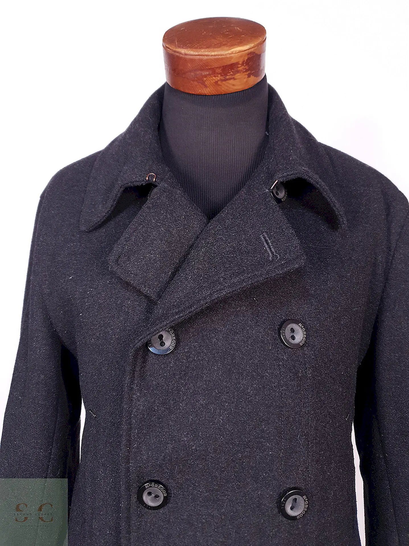 Abrigo Marinero MC Gregor Plomo 75% Lana Talla LXL 5