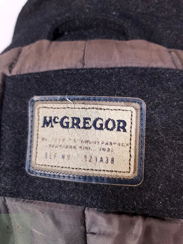 Abrigo Marinero MC Gregor Plomo 75% Lana Talla LXL 16