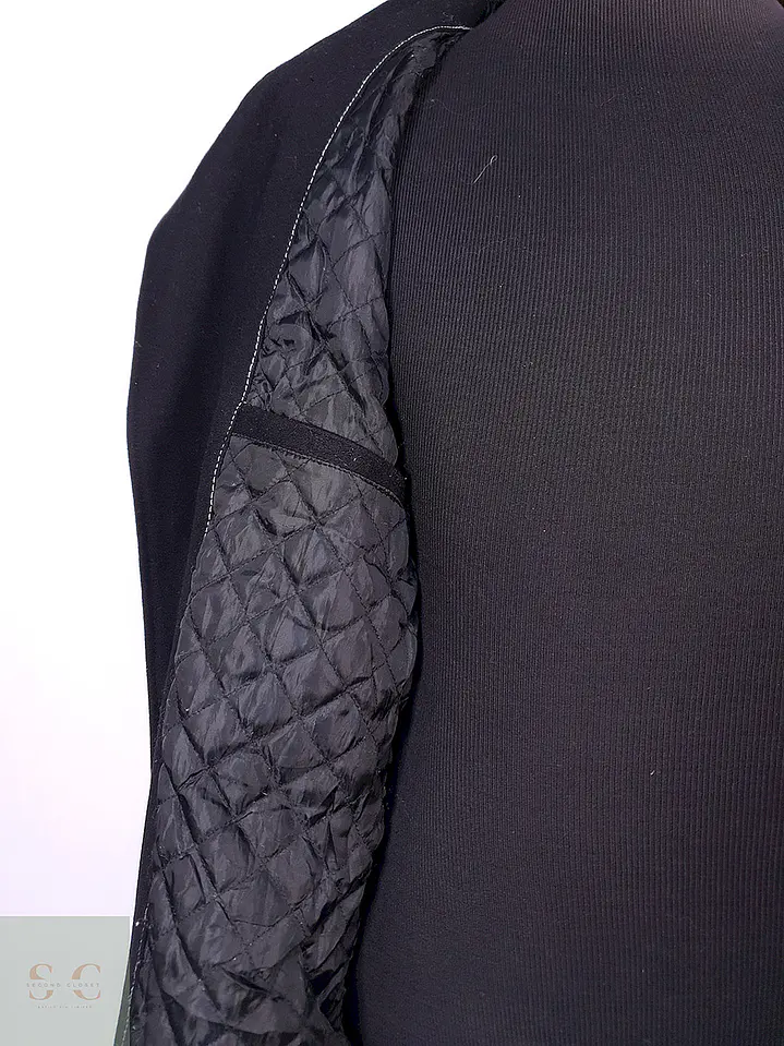 Abrigo Guess Cruzado Negro 60% Lana Talla XL 12