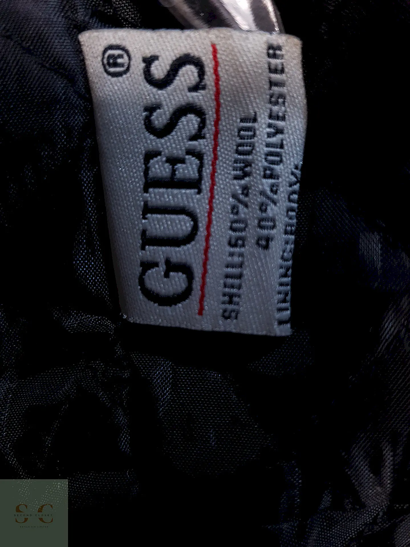 Abrigo Guess Cruzado Negro 60% Lana Talla XL 15