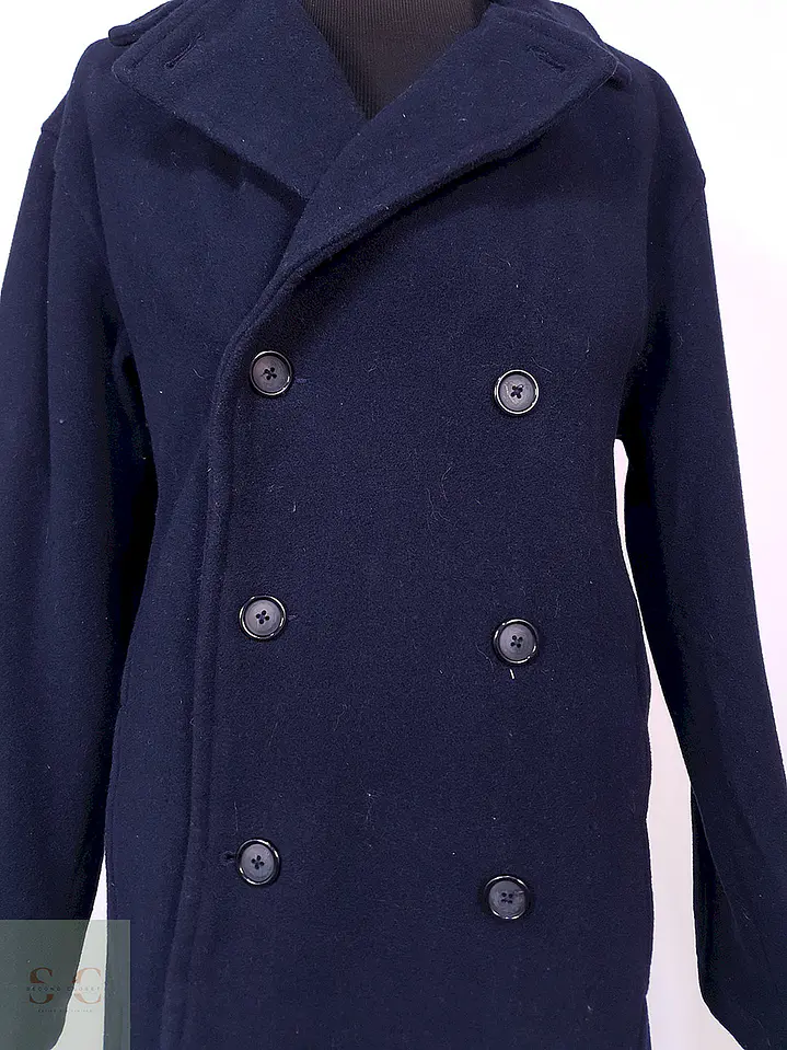Abrigo Marinero Merona Azul 75% Lana Talla LXL 4