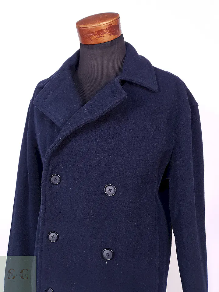 Abrigo Marinero Merona Azul 75% Lana Talla LXL 7