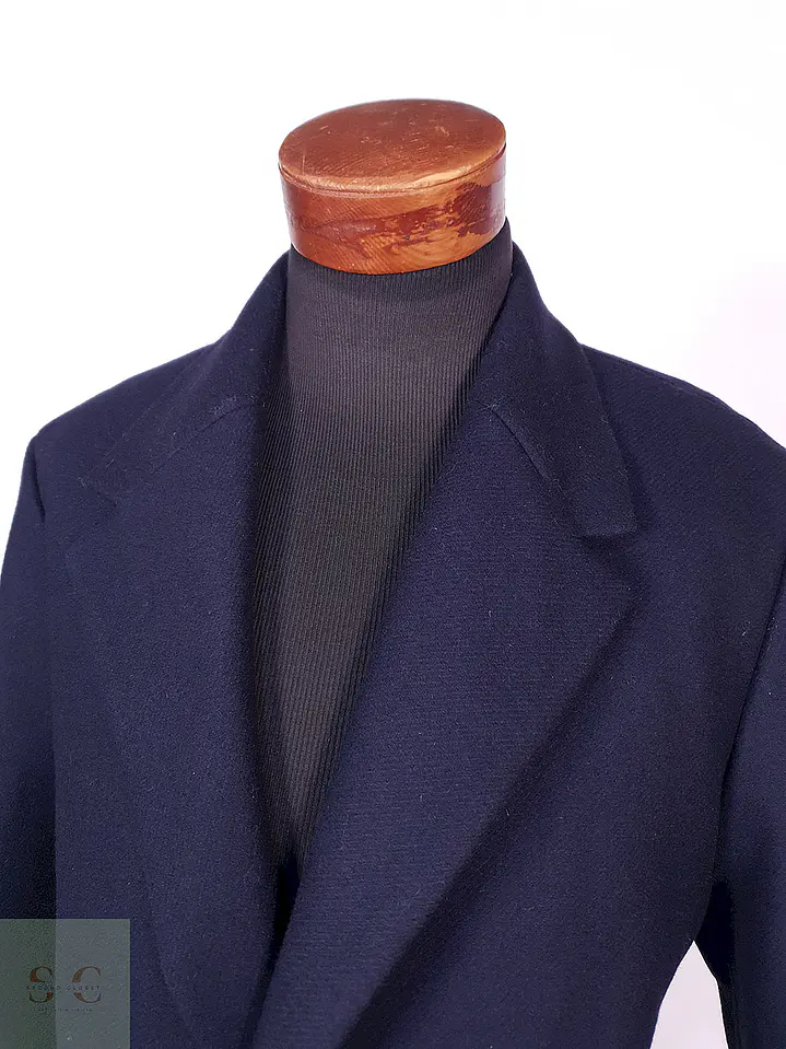 Abrigo Largo Azul Zara Man Talla L 5