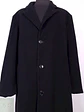 Abrigo Largo Negro Weatherproof Italiano Lana Cashmere Talla XXXL - Miniatura 4
