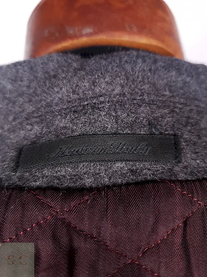 Abrigo Pierre Cardin Gris 100% Lana Italiano Talla L 15