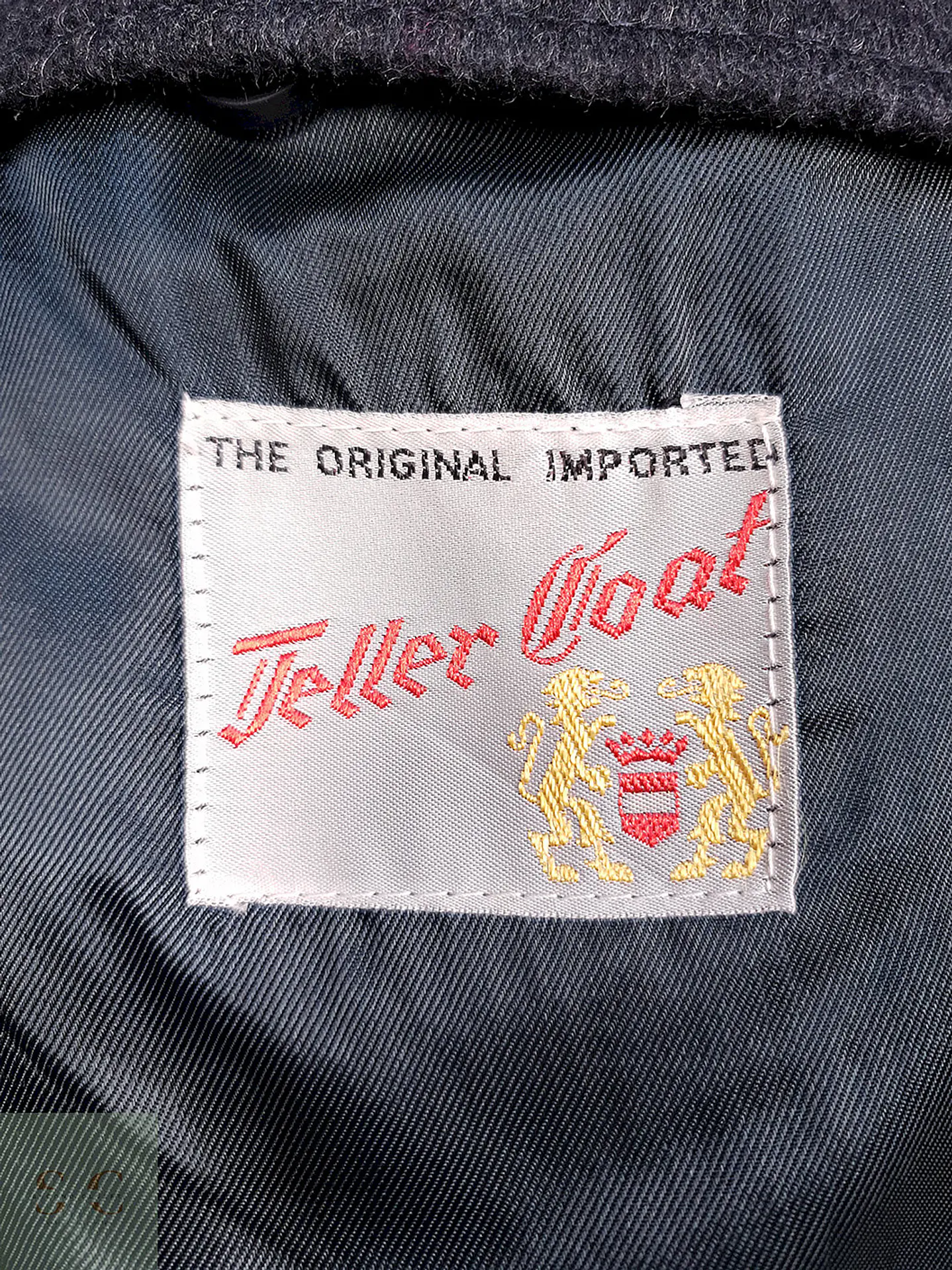 Abrigo Largo Plomo The Original Teller Coat Lana Talla L 10