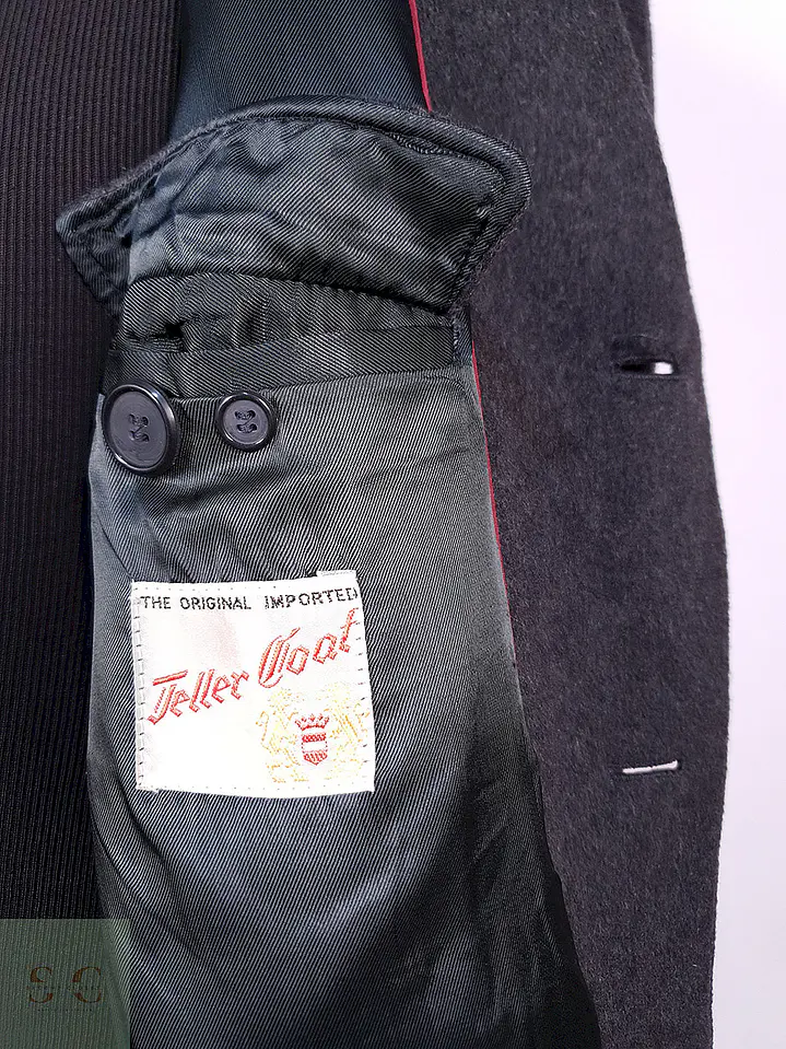 Abrigo Largo Plomo The Original Teller Coat Lana Talla L 11