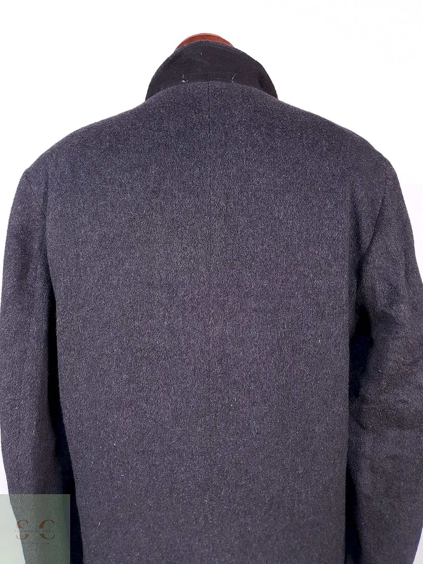 Abrigo Largo Plomo The Original Teller Coat Lana Talla L 19