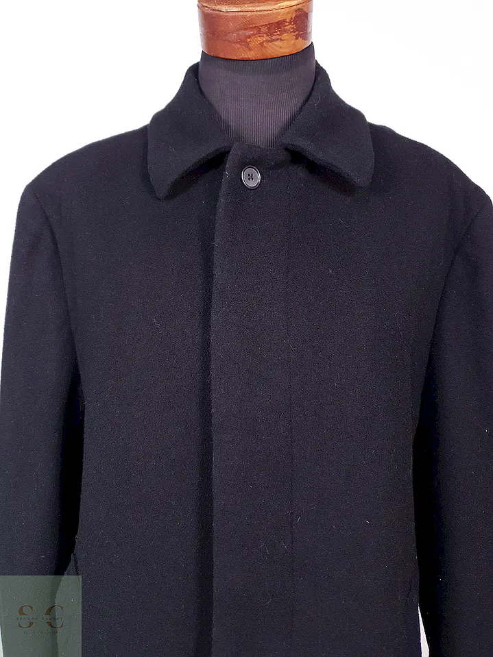 Abrigo Jos A Bank Negro 100% Lana Talla XL 4