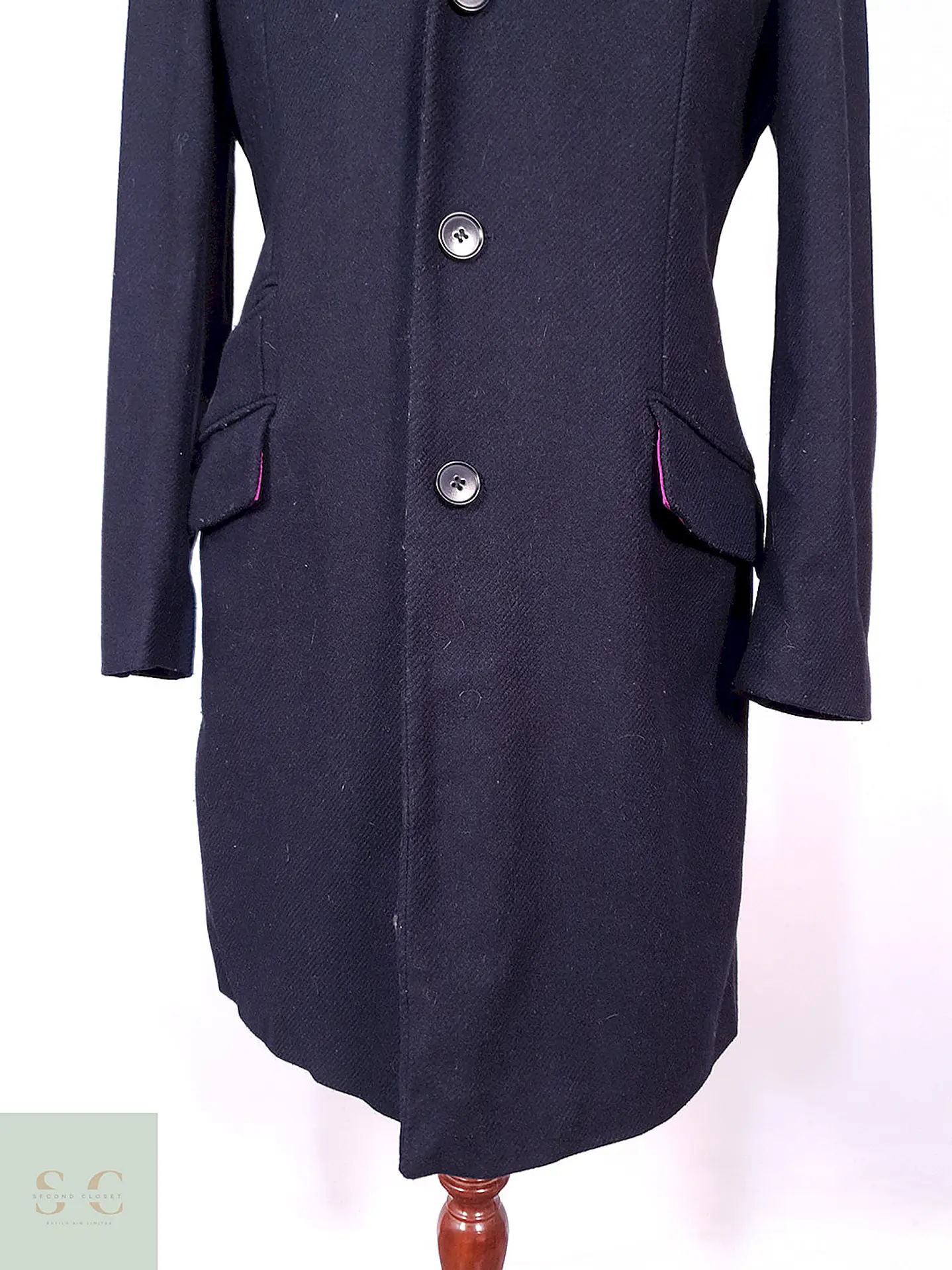 Abrigo Charles Tyrwhitt Azul 75% Lana Italiano Talla M 3