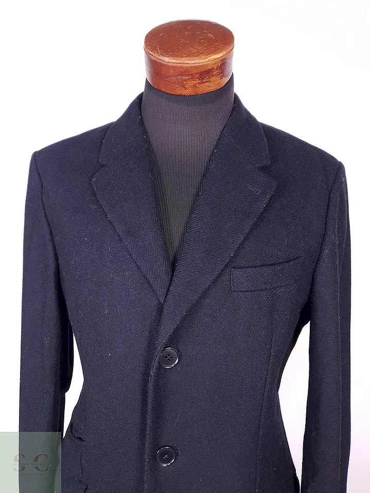 Abrigo Charles Tyrwhitt Azul 75% Lana Italiano Talla M 5
