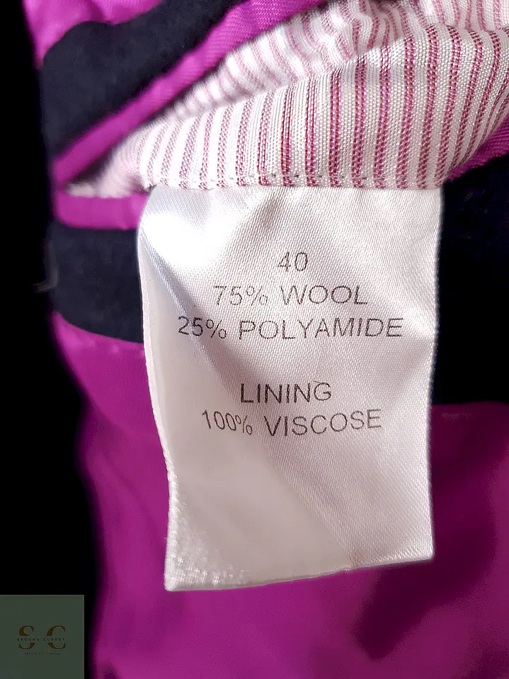 Abrigo Charles Tyrwhitt Azul 75% Lana Italiano Talla M 8