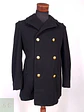 Abrigo Marinero Naval Academy Negro 100% Lana Talla ML - Miniatura 2