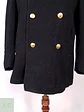 Abrigo Marinero Naval Academy Negro 100% Lana Talla ML - Miniatura 3