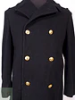 Abrigo Marinero Naval Academy Negro 100% Lana Talla ML - Miniatura 4