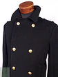 Abrigo Marinero Naval Academy Negro 100% Lana Talla ML - Miniatura 6