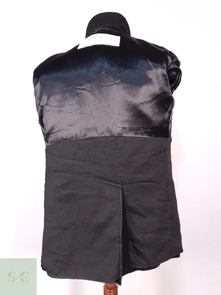 Abrigo Marinero Naval Academy Negro 100% Lana Talla ML 18