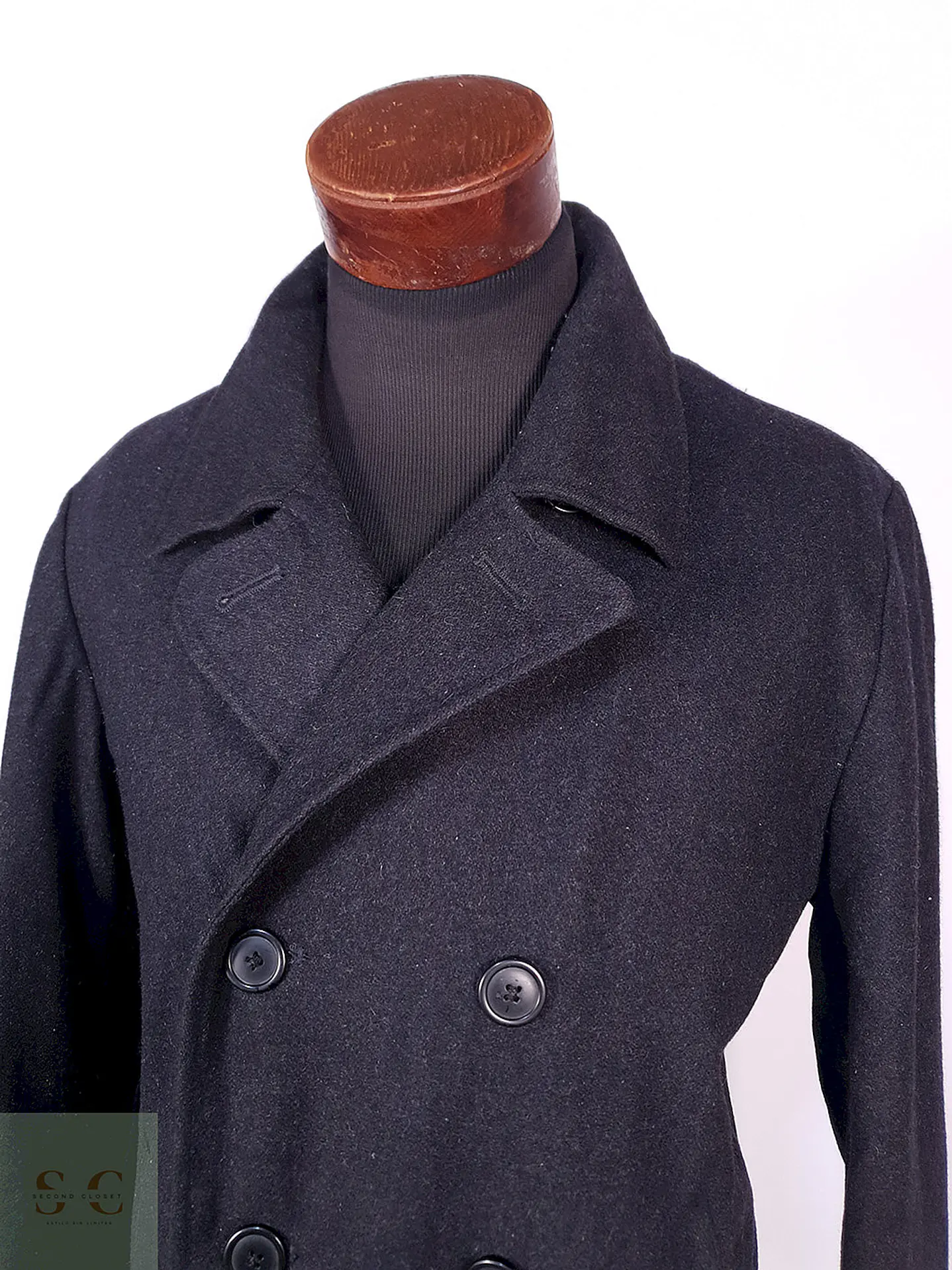 Abrigo Marinero Croft and Barrow Plomo 50% Lana Talla M 6