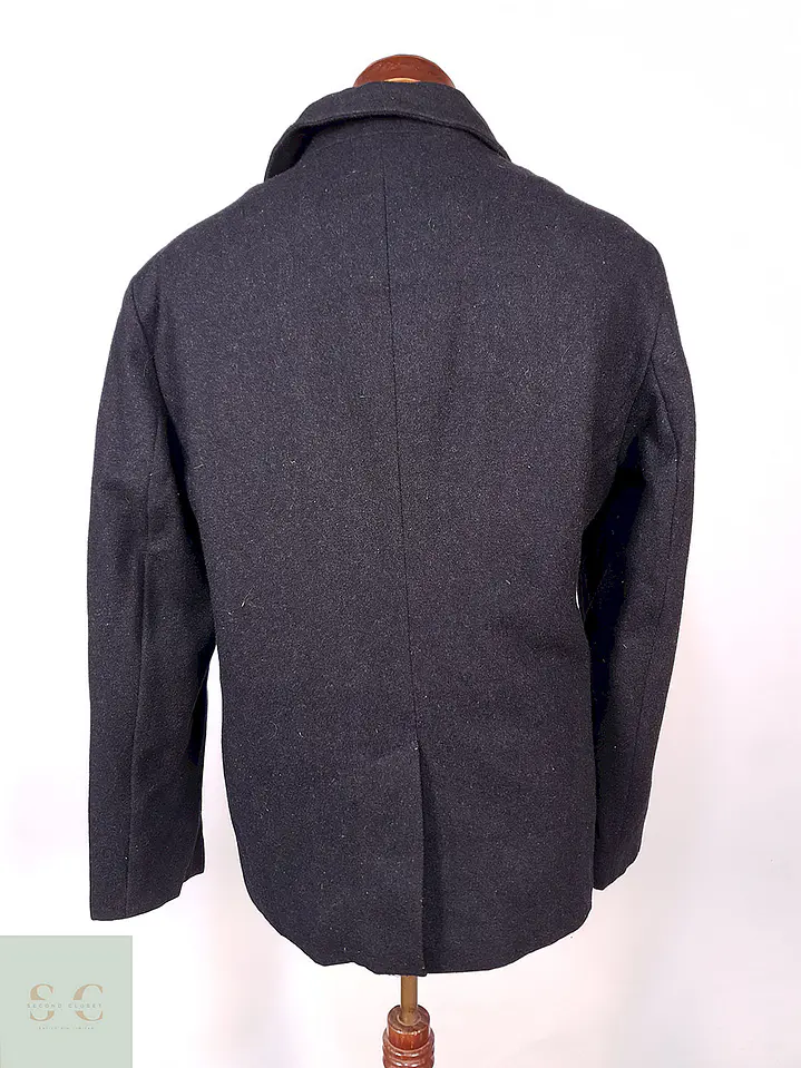Abrigo Marinero Croft and Barrow Plomo 50% Lana Talla M 12