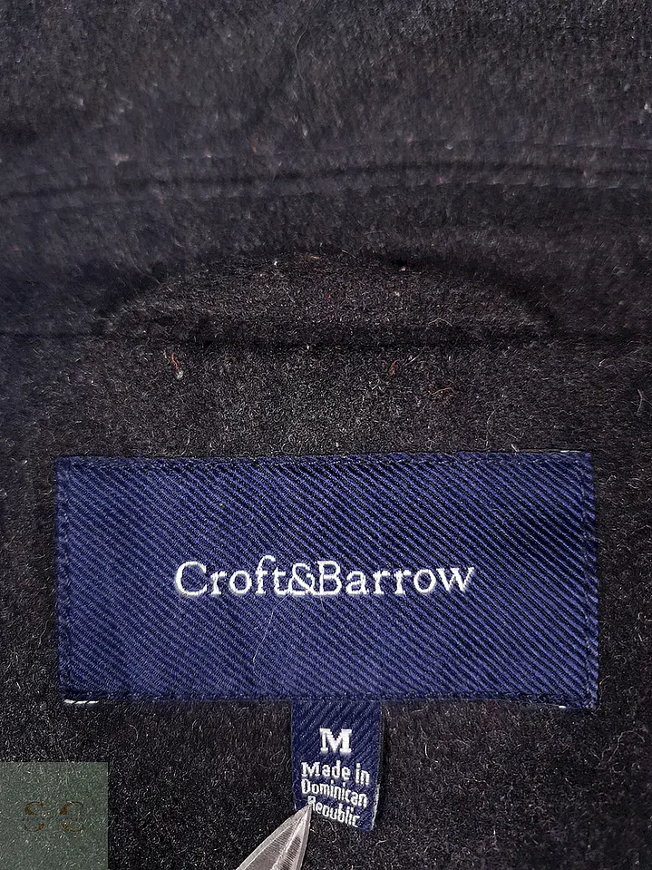Abrigo Marinero Croft and Barrow Plomo 50% Lana Talla M 13