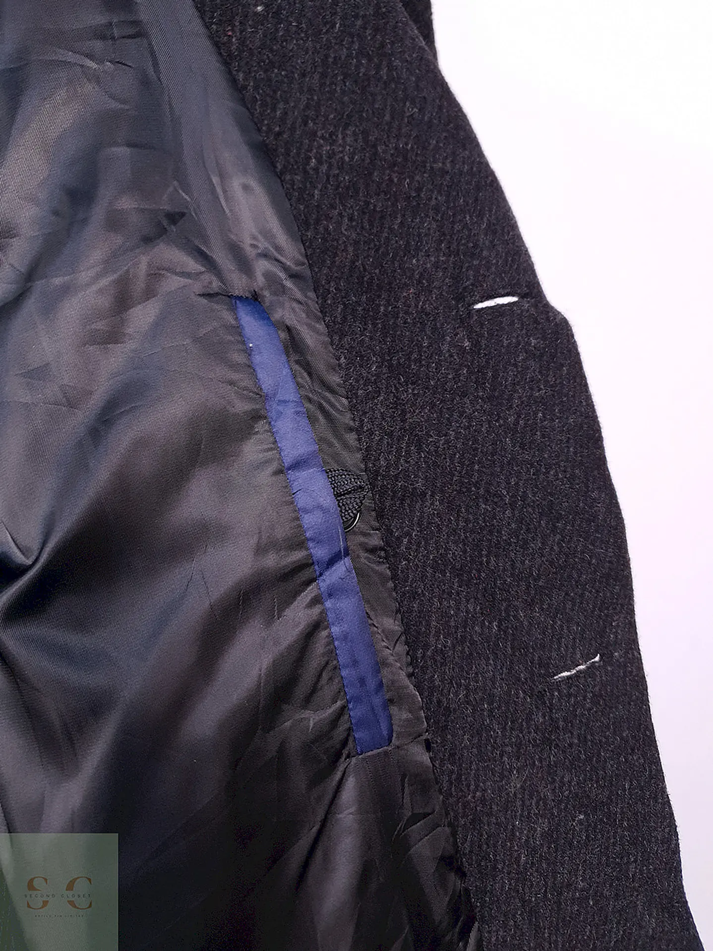 Abrigo Hathaway Platinum Plomo Lana Cashmere Talla L 9