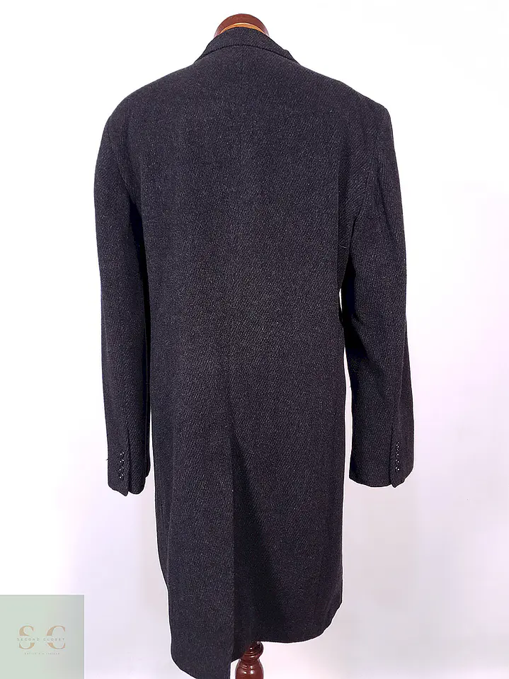 Abrigo Hathaway Platinum Plomo Lana Cashmere Talla L 14