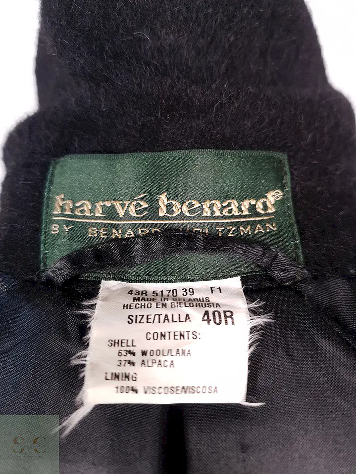 Abrigo Benard Holtzman Largo Plomo Lana Alpaca Talla L 15