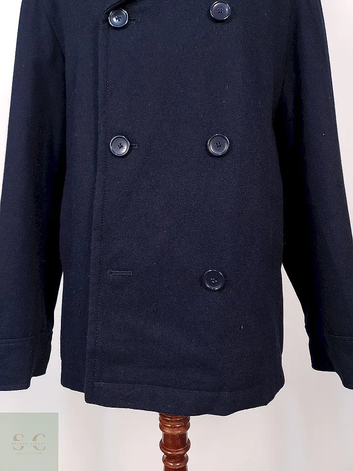 Abrigo Marinero Merona Azul 60% Lana Talla XL 3