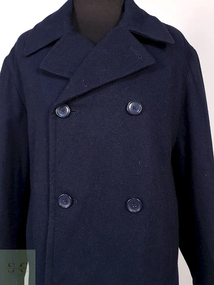 Abrigo Marinero Merona Azul 60% Lana Talla XL 4