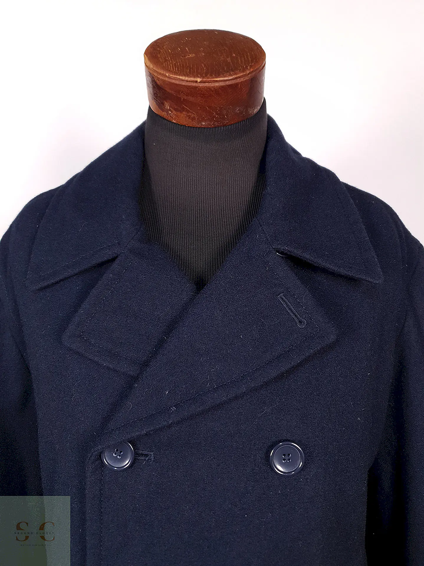 Abrigo Marinero Merona Azul 60% Lana Talla XL 5