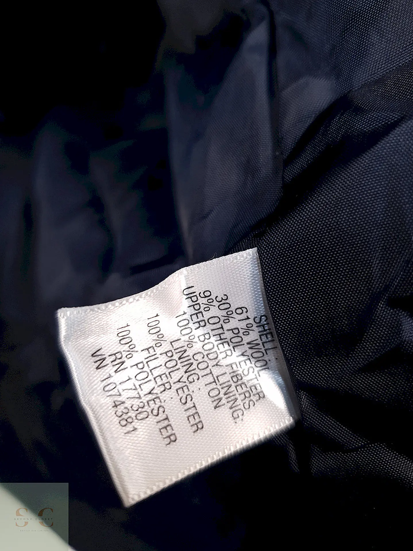 Abrigo Marinero Merona Azul 60% Lana Talla XL 10