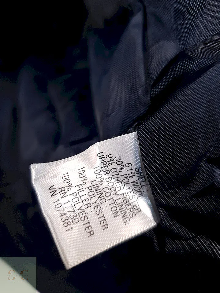Abrigo Marinero Merona Azul 60% Lana Talla XL 10