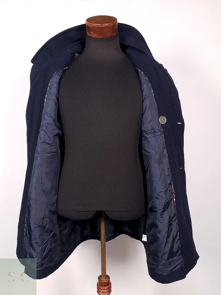 Abrigo Marinero Merona Azul 60% Lana Talla XL 11