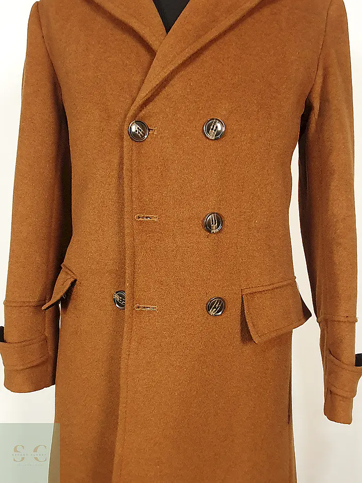 Abrigo Camel Japonés 80% Lana Talla SM 4