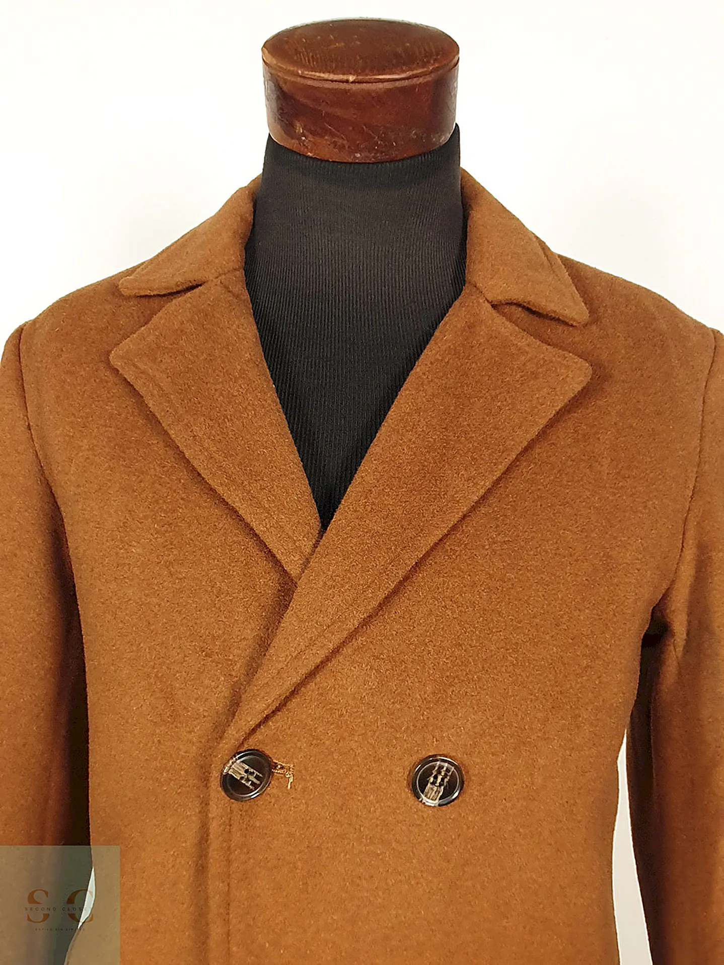 Abrigo Camel Japonés 80% Lana Talla SM 5