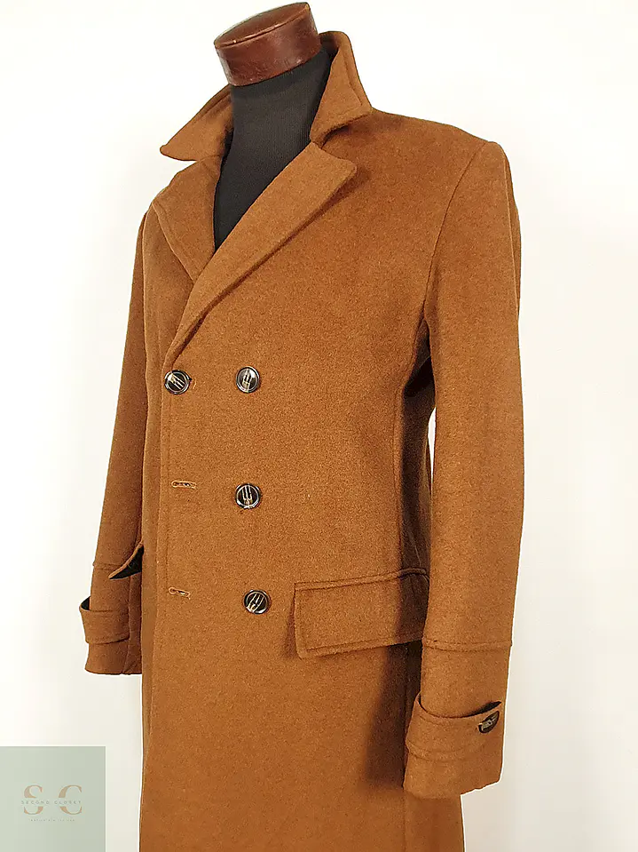 Abrigo Camel Japonés 80% Lana Talla SM 7
