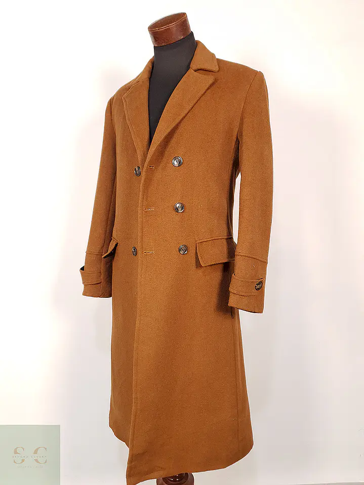 Abrigo Camel Japonés 80% Lana Talla SM 10